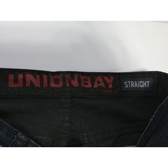 Union Bay Men's Jeans Size 32x30 Blue Denim Straight Leg Dark Wash Cotton 35x32 - Picture 6 of 7